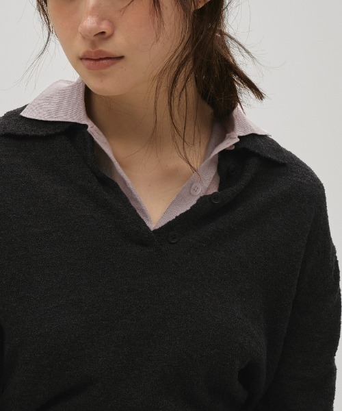 TODAYFUL（トゥデイフル）の「Layered Polo Knit 12610508（ニット/セーター・レディース・ブラウン/グレー/オフホワイト・FREE）」の13枚目の写真