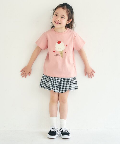 apres les cours（アプレレクール）の「バラエティ半袖Tシャツ/7days Style（Tシャツ/カットソー・キッズ・その他2/ラベンダー/ミント/ネイビー/オレンジ/イエロー/ピンク/レッド/ブラック/アイボリー・80/90/100/110/120/130/140）」の15枚目の写真