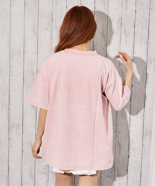 GORGE(ゴージ)の「《ピグメント・ドッグ》Tシャツ/カジュアル×ストリート/春夏/全3色(Tシャツ/カットソー・レディース・スミクロ/ピンク/グレー・F)」の12枚目の写真