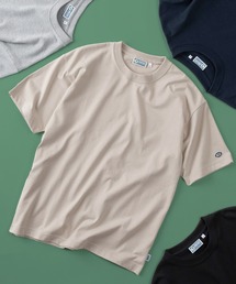 【71】【DISCUS/ディスカス】USAコットンブレンド ワッペンワンポイント刺繍 ヘビーウェイト クルーネック半袖Tシャツ
