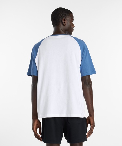 NEW BALANCE(ニューバランス)の「ラグランTシャツ(Tシャツ/カットソー・メンズ・ホワイト×イエロー/ホワイト×ブルー/ホワイト×ブラック・XX-LARGE/X-LARGE/LARGE/MEDIUM/SMALL)」の21枚目の写真