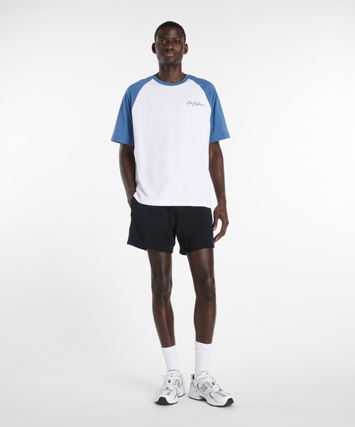NEW BALANCE(ニューバランス)の「ラグランTシャツ(Tシャツ/カットソー・メンズ・ホワイト×イエロー/ホワイト×ブルー/ホワイト×ブラック・XX-LARGE/X-LARGE/LARGE/MEDIUM/SMALL)」の17枚目の写真