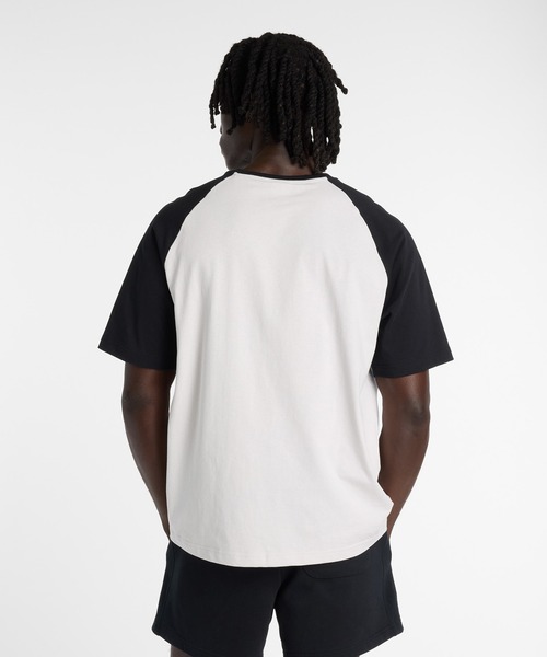 NEW BALANCE(ニューバランス)の「ラグランTシャツ(Tシャツ/カットソー・メンズ・ホワイト×イエロー/ホワイト×ブルー/ホワイト×ブラック・XX-LARGE/X-LARGE/LARGE/MEDIUM/SMALL)」の15枚目の写真