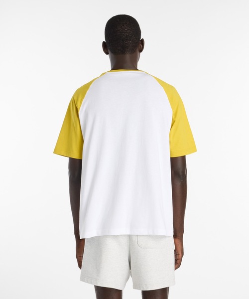 NEW BALANCE(ニューバランス)の「ラグランTシャツ(Tシャツ/カットソー・メンズ・ホワイト×イエロー/ホワイト×ブルー/ホワイト×ブラック・XX-LARGE/X-LARGE/LARGE/MEDIUM/SMALL)」の10枚目の写真
