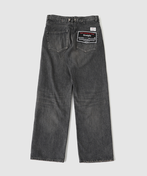 DAIRIKU（ダイリク）の「DAIRIKU / ダイリク "Straight" Vintage Denim Pants（デニムパンツ・メンズ・ブルー系その他/ブラック・LARGE/MEDIUM/SMALL）」の3枚目の写真
