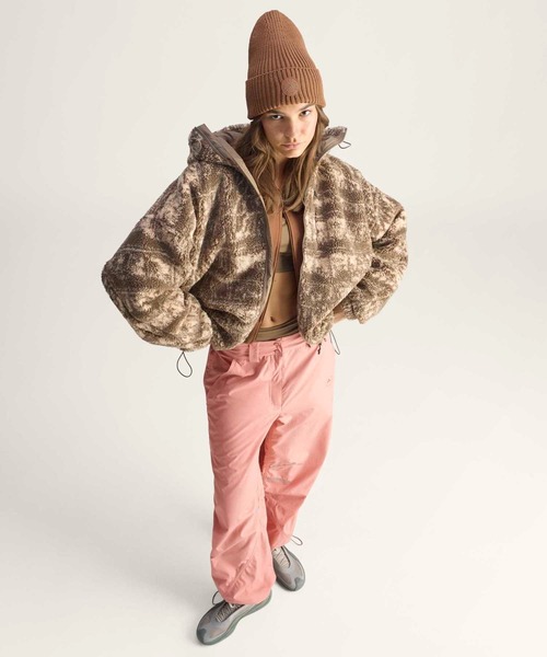adidas by Stella McCartney(アディダスバイステラマッカートニー)の「adidas by Stella McCartney フルジップ プリント ウィンター フリース / アディダス adidas(パーカー・レディース・ブラウン・XX-LARGE/LARGE/SMALL/MEDIUM)」の10枚目の写真