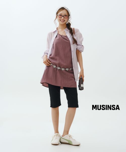 MONGDOL(モンドル)の「サイドシャーリングカプリパンツブラックMDPT081BLACK(その他パンツ・レディース・その他・SMALL/MEDIUM/LARGE)」の2枚目の写真