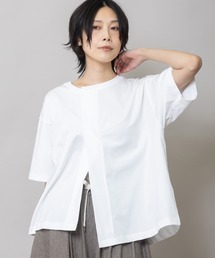 コットンジャージダブルベントTシャツ