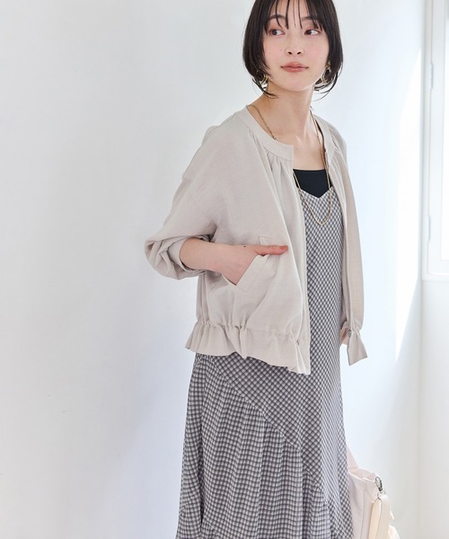 VIS（ビス）の「シアーチェックキャミワンピース（ワンピース・レディース・ベージュ系その他/ブラック系その他・FREE）」の19枚目の写真