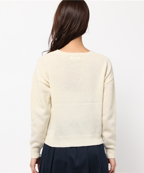 LIMITLESS LUXURY（リミットレスラグジュアリー）の「ZIPニットプルオーバー◆（ニット/セーター・レディース・イエロー/ホワイト/グレー・FREE）」の6枚目の写真