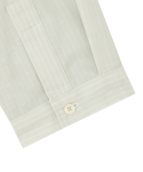 TOKYO SHIRTS（トウキョウシャツ）の「【Pitta Re:)】ふわっとガーゼシャツ レギュラーシルエット 七分袖 綿100% レディース カジュアルシャツ（シャツ/ブラウス・レディース・グリーン・S/M）」の4枚目の写真