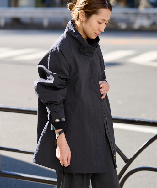 FRAMeWORK(フレームワーク)の「≪追加≫撥水テントラインコート 2(その他アウター・レディース・ネイビー/キャメル・36/38)」の4枚目の写真