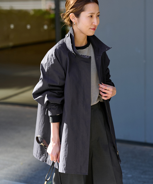 FRAMeWORK(フレームワーク)の「≪追加≫撥水テントラインコート 2(その他アウター・レディース・ネイビー/キャメル・36/38)」の8枚目の写真