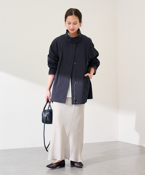 FRAMeWORK(フレームワーク)の「≪追加≫撥水テントラインコート 2(その他アウター・レディース・ネイビー/キャメル・36/38)」の9枚目の写真