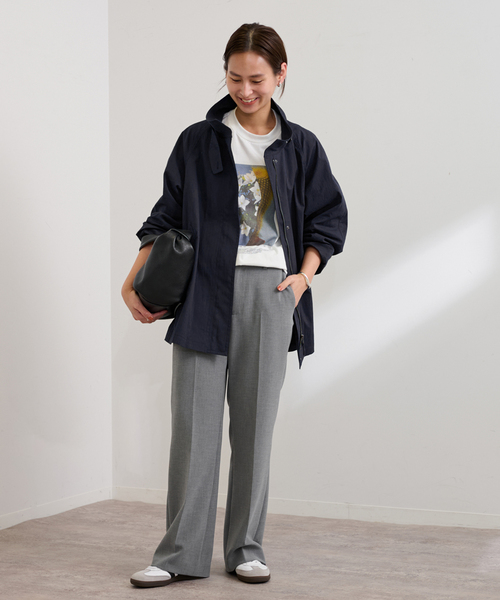 FRAMeWORK(フレームワーク)の「≪追加≫撥水テントラインコート 2(その他アウター・レディース・ネイビー/キャメル・36/38)」の10枚目の写真