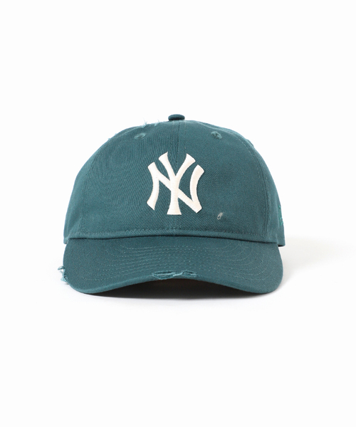 NEW ERA（ニューエラ）の「NEW ERA / ニューエラ 別注 9THIRTY(TM) ハードウォッシュ ヤンキース（キャップ・メンズ・グリーン/グレー系その他・FREE）」の4枚目の写真