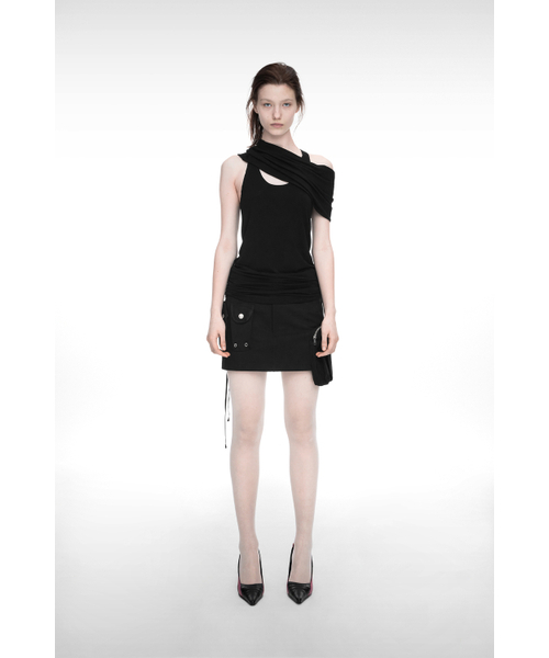 NACHE(ナチェ)の「STRAP CARGO MINI SKIRT BLACK(スカート・レディース・その他・1/0)」の2枚目の写真