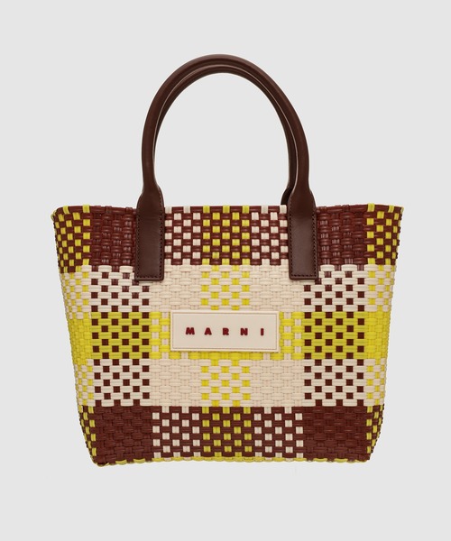MARNI（マルニ）の「CHECK / バスケットバッグ（ハンドバッグ・レディース・イエロー系/ブルー系・ONE SIZE）」の2枚目の写真