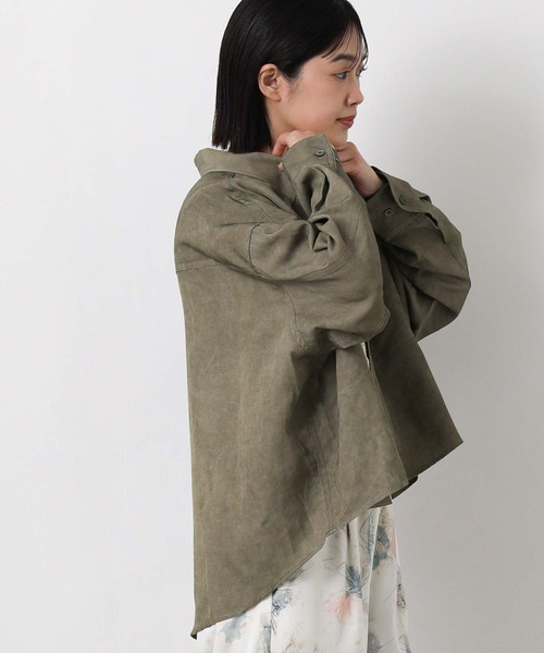 Gready Brilliant(グレディブリリアン)の「顔料染めショートシャツ(シャツ/ブラウス・レディース・キャメル/カーキ・38)」の8枚目の写真