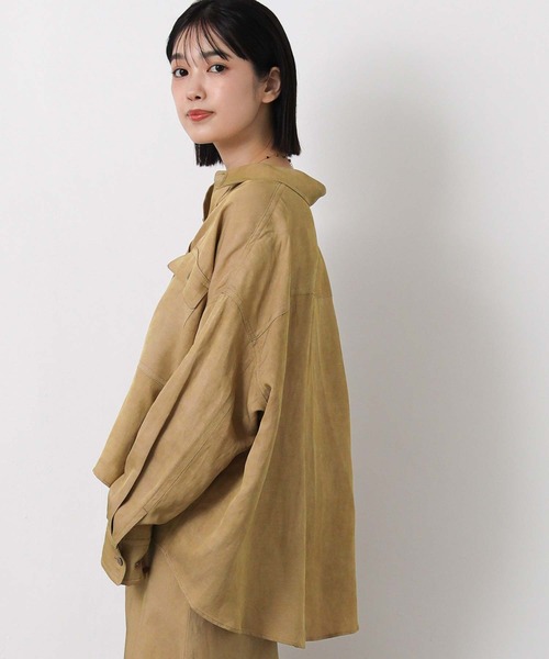 Gready Brilliant(グレディブリリアン)の「顔料染めショートシャツ(シャツ/ブラウス・レディース・キャメル/カーキ・38)」の17枚目の写真