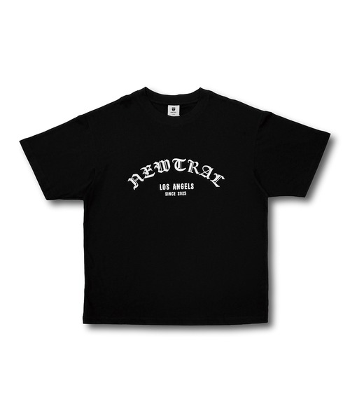 ムラサキスポーツ(ムラサキスポーツ)の「NEWTRAL/ニュートラル 半袖 Tシャツ ロゴ オールドイングリッシュ NT2262014(Tシャツ/カットソー・メンズ・ホワイト/ブラック・M/L/XL)」の2枚目の写真