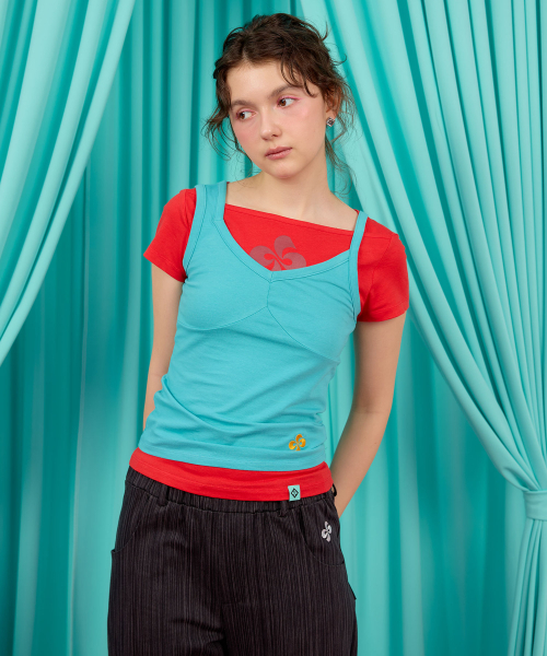 HERETIC(ヘレティック)の「ONE EDGE SLEEVELESS / aqua mint(Tシャツ/カットソー・レディース・その他・FREE)」の1枚目の写真