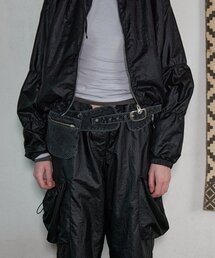 AOPT（アオプト）の「DENIM POCKET BELT - BLACK（ボディバッグ/ウエストポーチ）」