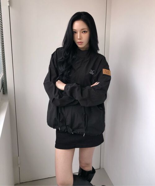 MUCENT（ムセント）の「オエルサイドレザーミニフィールドジャケット (2カラー)（ミリタリージャケット・レディース・ブラック/カーキ・FREE）」の15枚目の写真