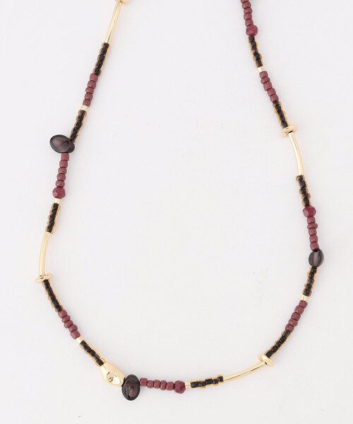 FREAK'S STORE(フリークスストア)の「2WAY ビーズ チェーンネックレス(ネックレス・レディース・グレー/ブラウン・ONE SIZE)」の18枚目の写真