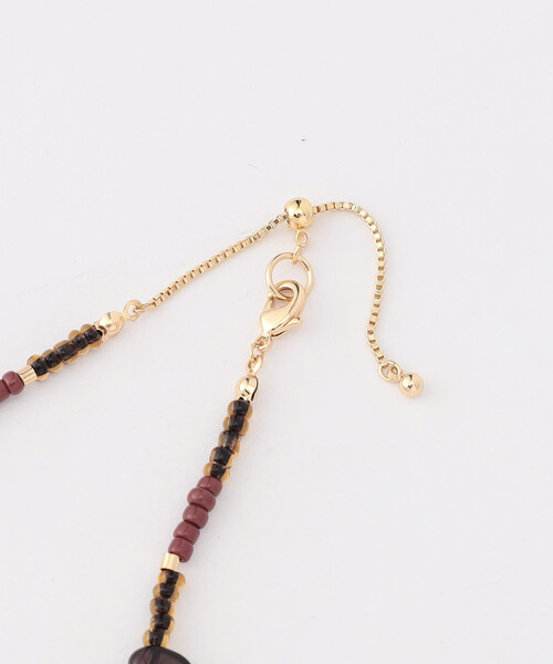 FREAK'S STORE(フリークスストア)の「2WAY ビーズ チェーンネックレス(ネックレス・レディース・グレー/ブラウン・ONE SIZE)」の20枚目の写真