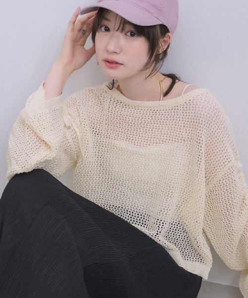 Рукав‑шеринг — майка с принтом (sleeve sharing mesh knit)