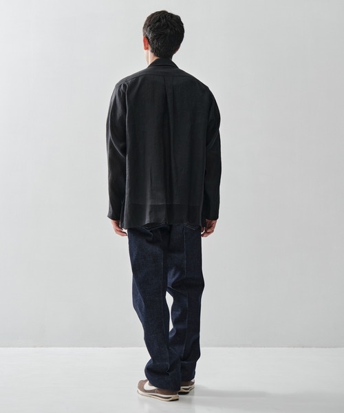 MARKAWARE/マーカウェア】COMFORT FIT OPEN COLLAR SHIRT/ヘンプ細布
