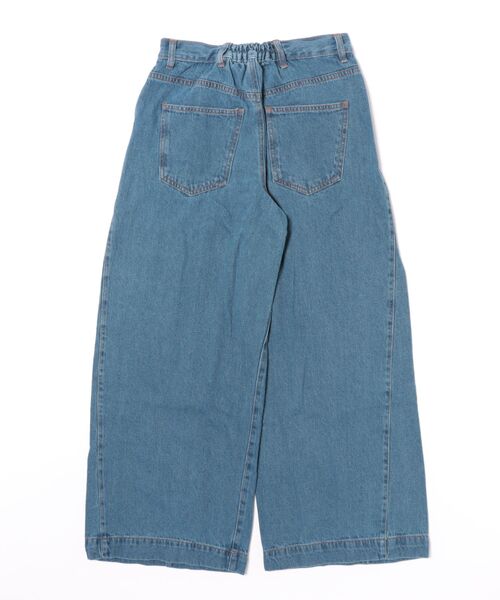 LARU（ラルー）の「ミドルウエスト ルーズワイドパンツ（デニムパンツ・レディース・ブルー/ブルー系その他/ネイビー/ライトブルー/グレー系その他・M/L）」の15枚目の写真