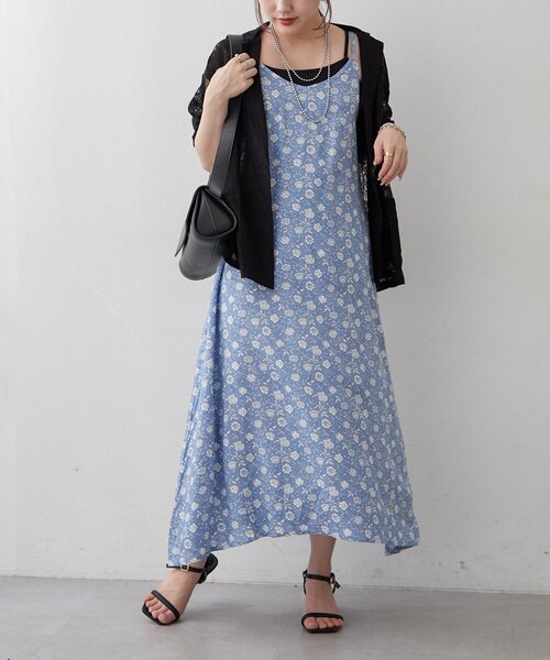 Another Branch olive des olive（アナザーブランチオリーブデオリーブ）の「【India series】アソート柄キャミワンピ（ワンピース・レディース・グレー/ブラック/グリーン/ネイビー/マスタード・FREE）」の11枚目の写真