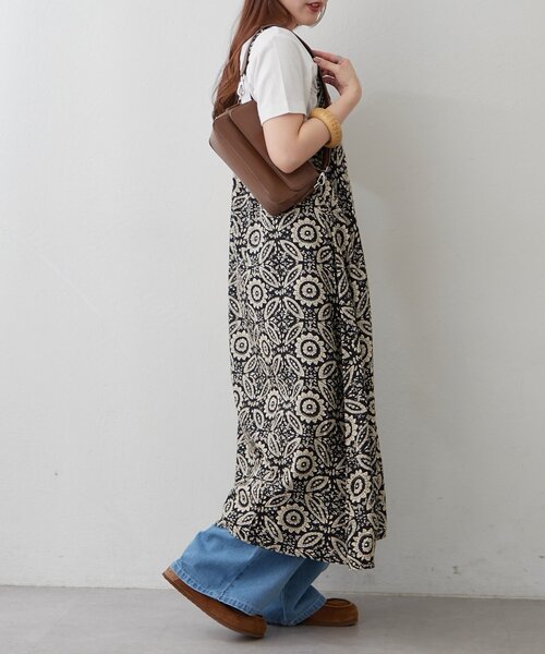 Another Branch olive des olive（アナザーブランチオリーブデオリーブ）の「【India series】アソート柄キャミワンピ（ワンピース・レディース・グレー/ブラック/グリーン/ネイビー/マスタード・FREE）」の19枚目の写真