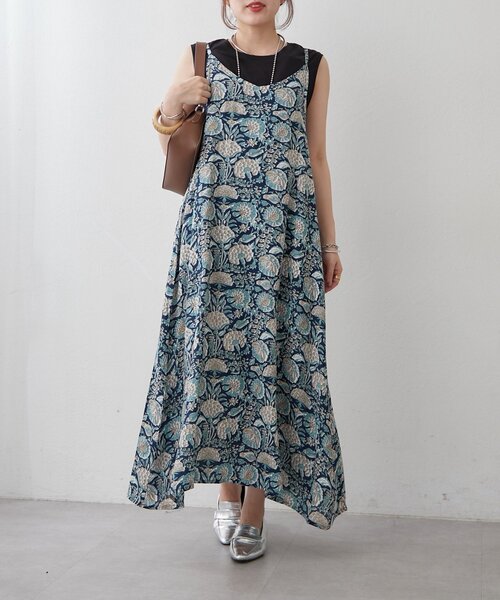 Another Branch olive des olive（アナザーブランチオリーブデオリーブ）の「【India series】アソート柄キャミワンピ（ワンピース・レディース・グレー/ブラック/グリーン/ネイビー/マスタード・FREE）」の22枚目の写真