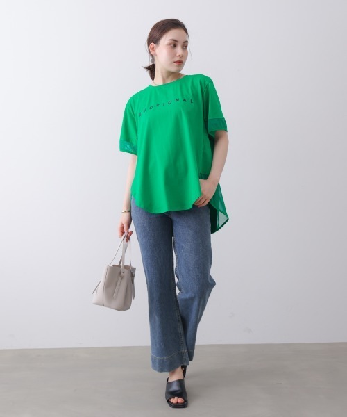 Bou Jeloud(ブージュルード)の「ロゴチュールプルオーバー【GREEENのみ別注ロゴ】(Tシャツ/カットソー・レディース・ブラック/グリーン/チャコールグレー/オフホワイト/ブルー・FREE)」の15枚目の写真