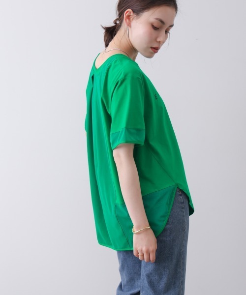Bou Jeloud(ブージュルード)の「ロゴチュールプルオーバー【GREEENのみ別注ロゴ】(Tシャツ/カットソー・レディース・ブラック/グリーン/チャコールグレー/オフホワイト/ブルー・FREE)」の11枚目の写真
