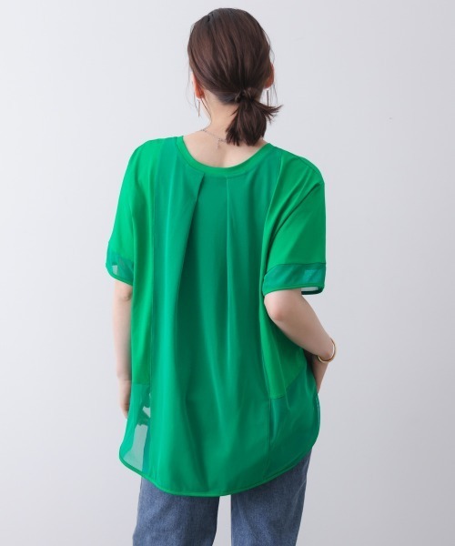 Bou Jeloud(ブージュルード)の「ロゴチュールプルオーバー【GREEENのみ別注ロゴ】(Tシャツ/カットソー・レディース・ブラック/グリーン/チャコールグレー/オフホワイト/ブルー・FREE)」の9枚目の写真
