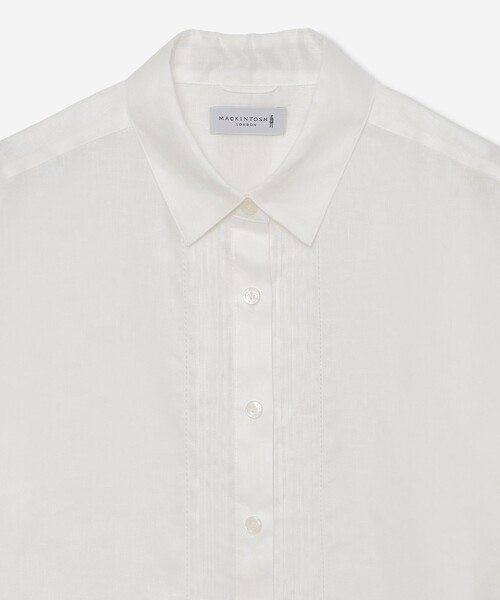 MACKINTOSH LONDON(マッキントッシュ ロンドン)の「リネンストレッチブラウス(シャツ/ブラウス・レディース・ブルー系その他4/ブラック/オフホワイト/ベージュ・40/38)」の11枚目の写真
