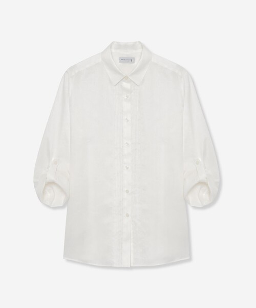 MACKINTOSH LONDON(マッキントッシュ ロンドン)の「リネンストレッチブラウス(シャツ/ブラウス・レディース・ブルー系その他4/ブラック/オフホワイト/ベージュ・40/38)」の15枚目の写真