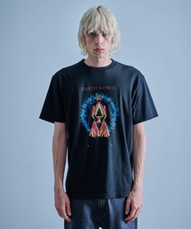 David Bowie デヴィッドボウイ 半袖 プリント アーティスト Tシャツ ブラック