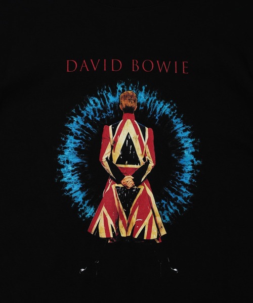 ＪＵＧＬＡＮＳ（ユグランス）の「David Bowie デヴィッドボウイ 半袖 プリント アーティスト Tシャツ ブラック（Tシャツ/カットソー・メンズ・ブラック・M/L/XL）」の4枚目の写真