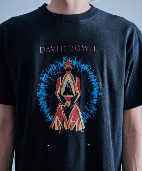 ＪＵＧＬＡＮＳ（ユグランス）の「David Bowie デヴィッドボウイ 半袖 プリント アーティスト Tシャツ ブラック（Tシャツ/カットソー・メンズ・ブラック・M/L/XL）」の15枚目の写真