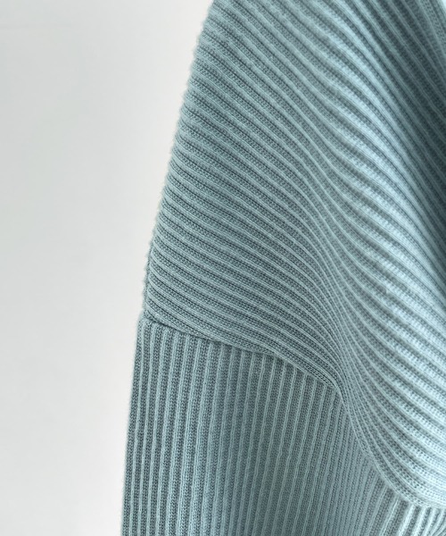 STYLE DELI（スタイルデリ）の「リブ生地relaxストレートワンピース（ワンピース・レディース・ライトブルー/ブラック・02/01）」の16枚目の写真