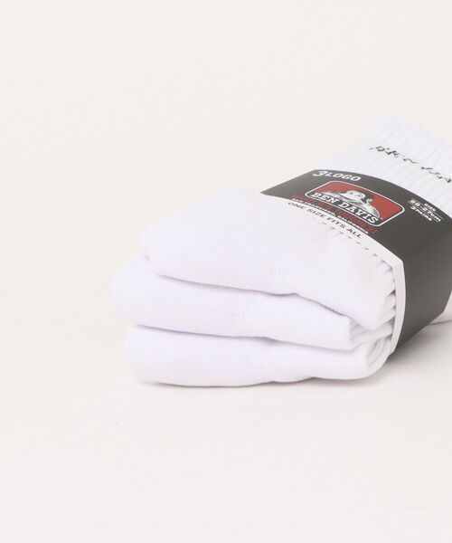 BEN DAVIS（ベンデイビス）の「3P LOGO SOCKS（ソックス/靴下・メンズ・ホワイト/ブラック・FREE）」の13枚目の写真