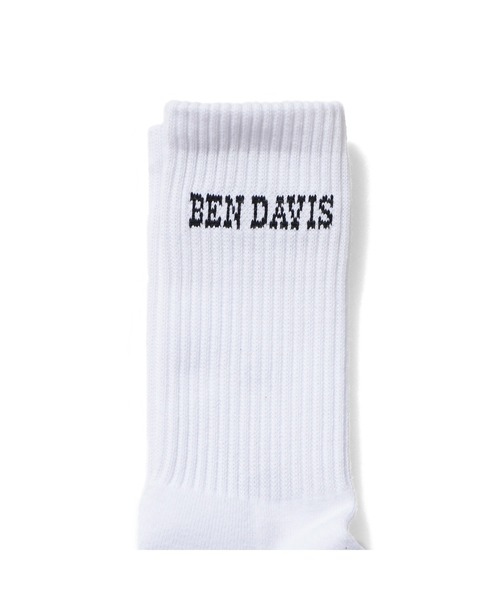 BEN DAVIS（ベンデイビス）の「3P LOGO SOCKS（ソックス/靴下・メンズ・ホワイト/ブラック・FREE）」の5枚目の写真
