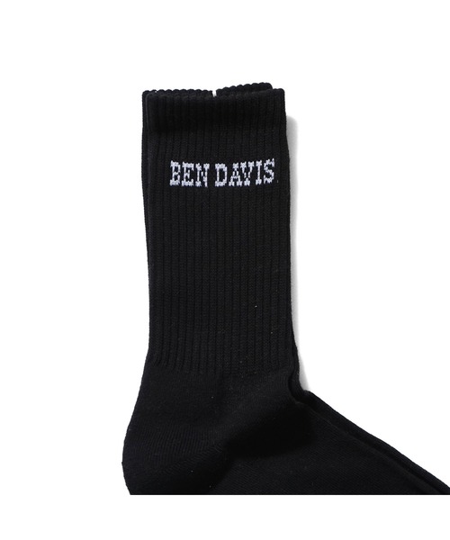 BEN DAVIS（ベンデイビス）の「3P LOGO SOCKS（ソックス/靴下・メンズ・ホワイト/ブラック・FREE）」の9枚目の写真
