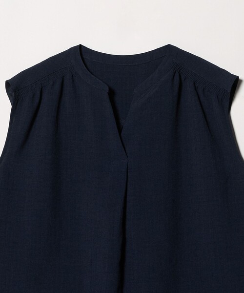 A DAY IN THE LIFE UNITED ARROWS(アデイインザライフユナイテッドアローズ)の「キーネックブラウス+ワイドパンツ ‐ウォッシャブル‐<A DAY IN THE LIFE>(ワンピース・レディース・ネイビー/ベージュ/ブラック/グレー系・38/36)」の8枚目の写真