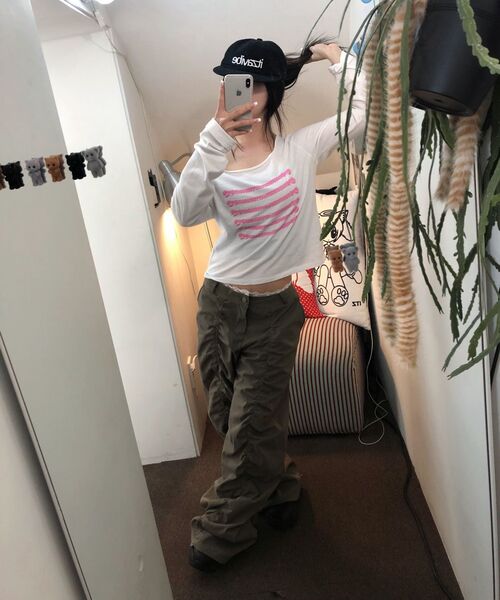 ITZAVIBE(イッザバイブ)の「LACE LAYERED WIDE PANTS - KHAKI(その他パンツ・レディース・その他・MEDIUM/LARGE)」の17枚目の写真